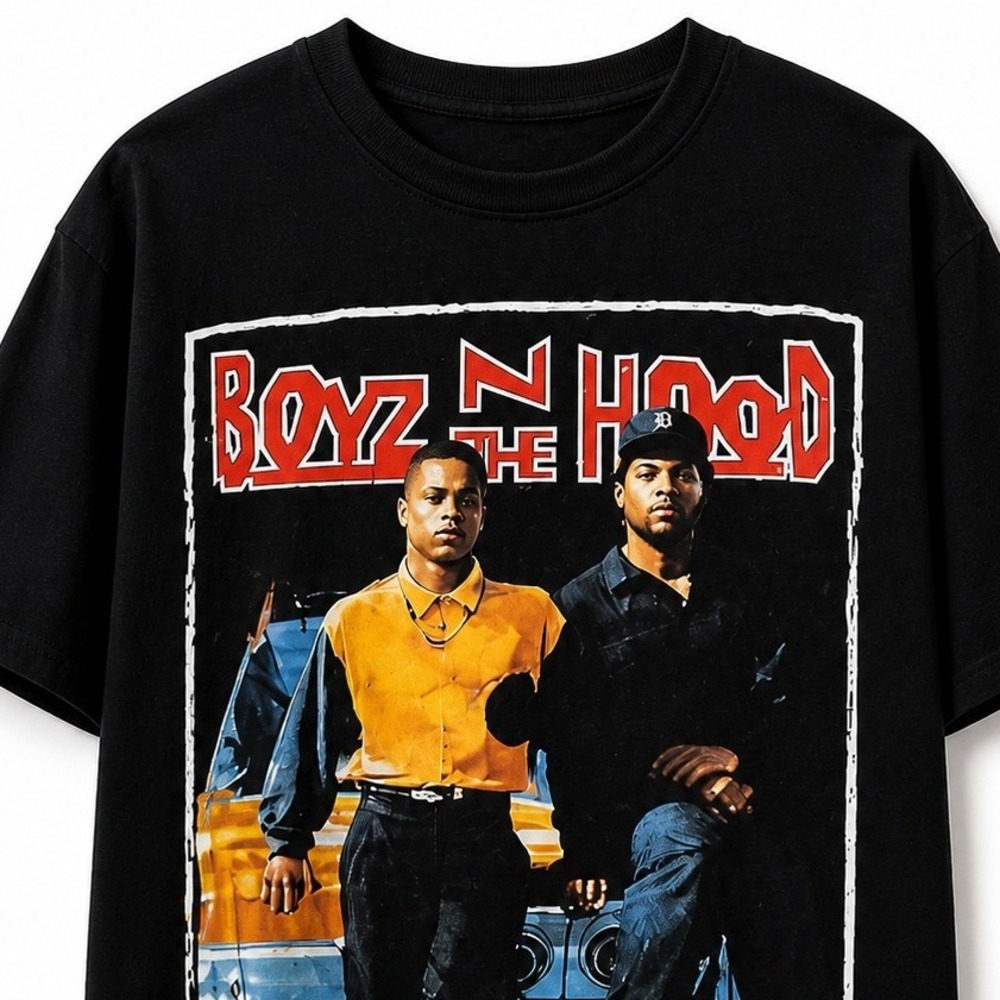 Boyz N The Hood Graphic Tee 90s Movie Shirt Retro Hip Hop Streetwear Black‎ u